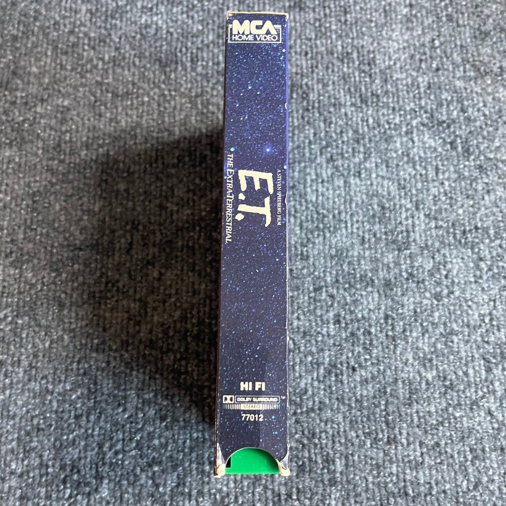 ET The Extra Terrestrial VHS 1988 MCA Home Video Green Flap 77012 Spielberg - Picture 4 of 9
